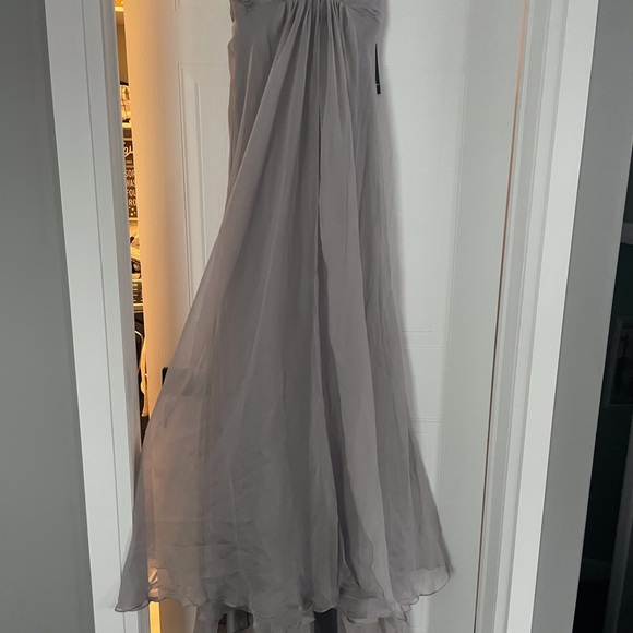 Grey/silver gown, size 10 - Picture 4 of 6
